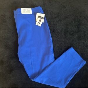 Ellen Tracy Women’s Royal Blue Pull On Ankle Pants- XXL- NWT